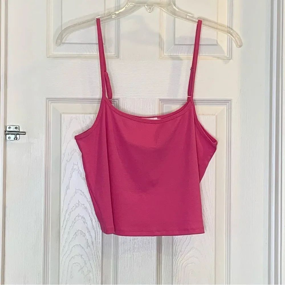 Good American Pink Cropped Cami Size 3X